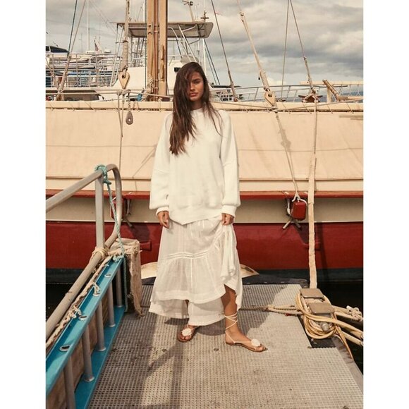 Free People Sweaters - Free People Easy Street Tunic in White Size Medium